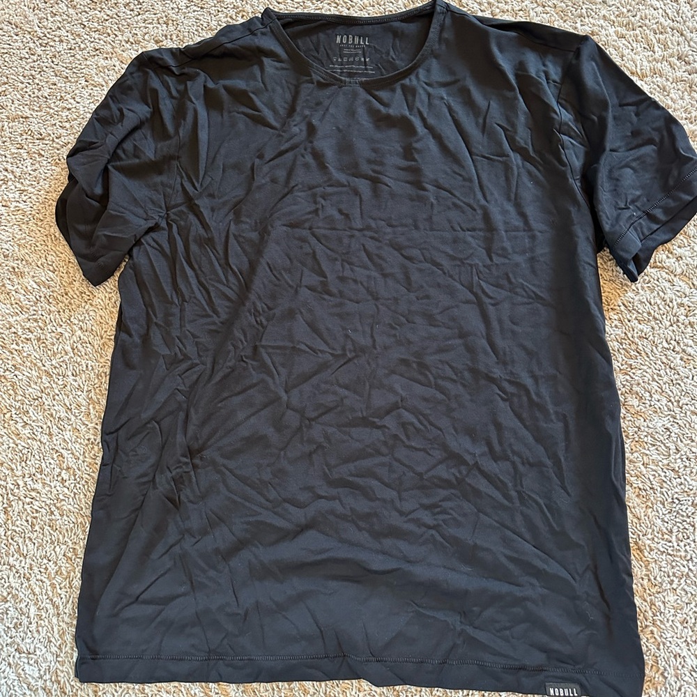 NOBULL Black Short Sleeve Tee Classic Crew Neck